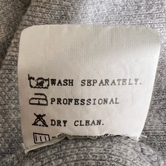 Misslook Gray & White V-Neck Long Sleeve Pullover Knit Sweater Tunic, Sz Medium - Picture 8 of 8